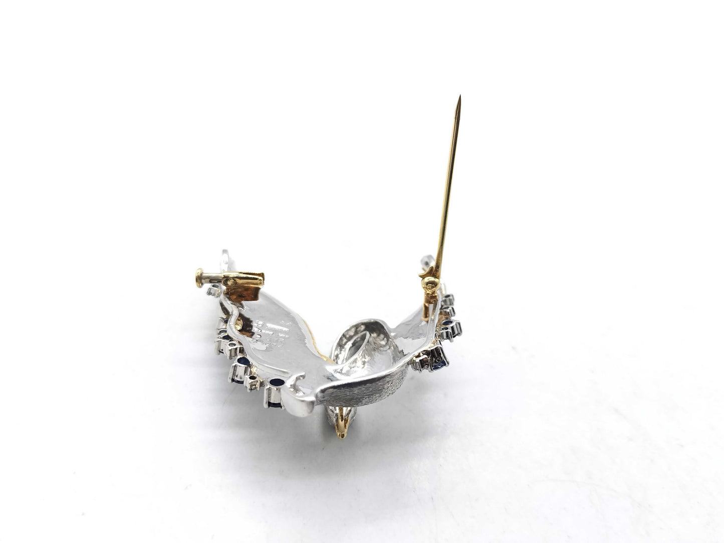 Nobuko Ishikawa, S1.64ct, D0.82ct, PT900/K18, 22.7g, Brooch
