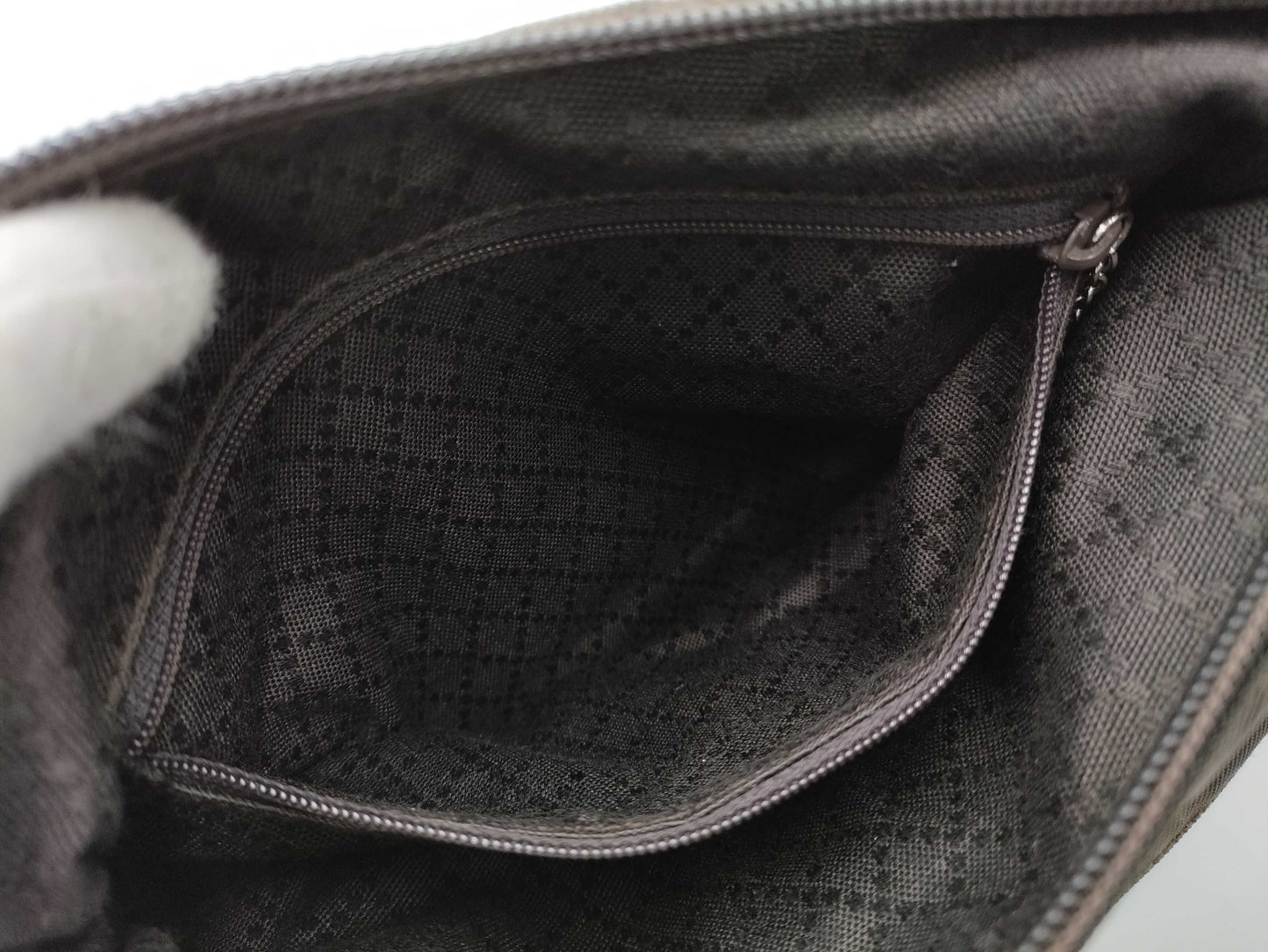 GUCCI Mini Tote Bag Bamboo All Leather Logo Embossed Black Tote Bag