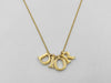 Dior logo necklace necklace