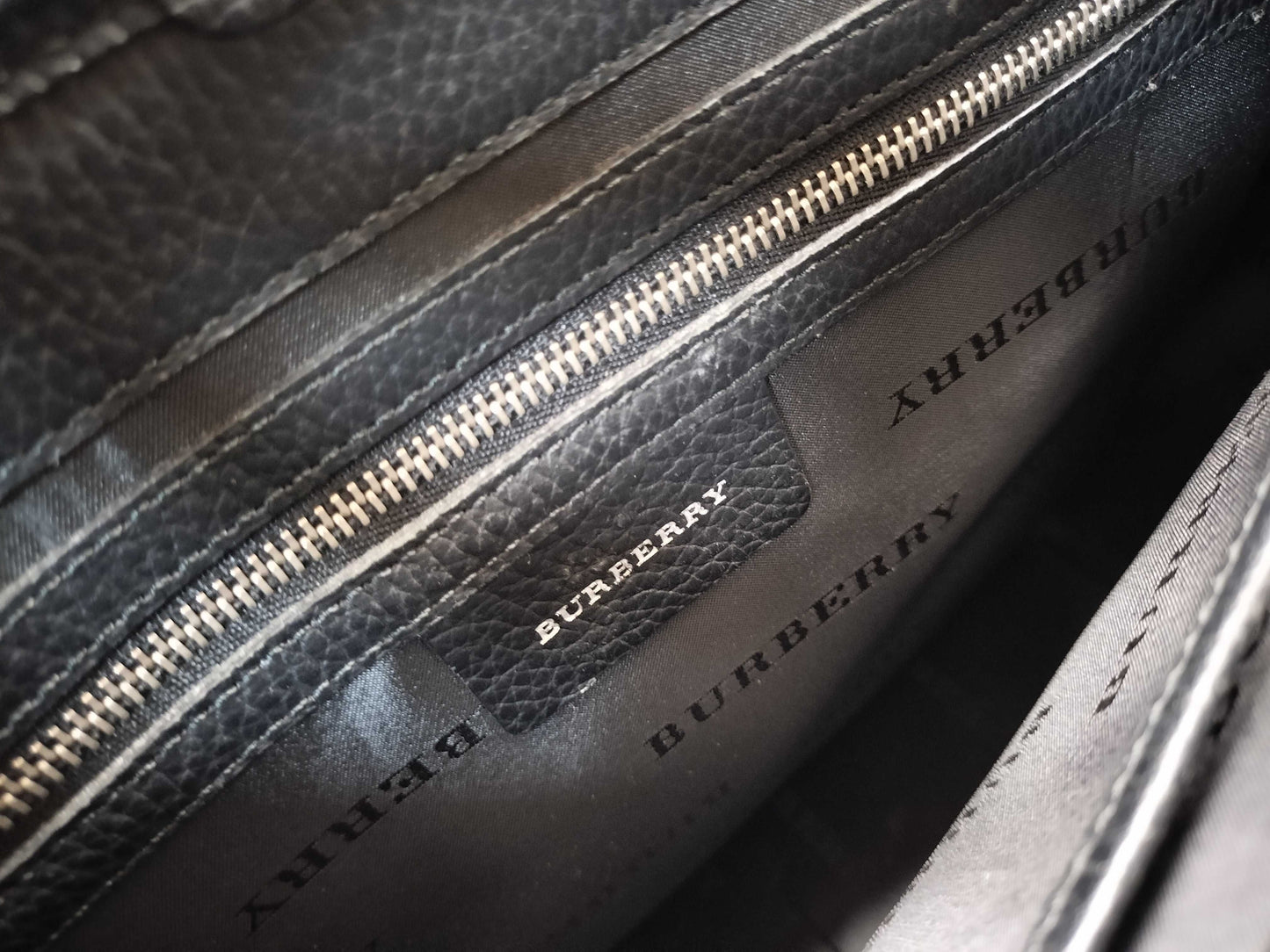 BURBERRY Nylon and Leather Nova Check Handbag
