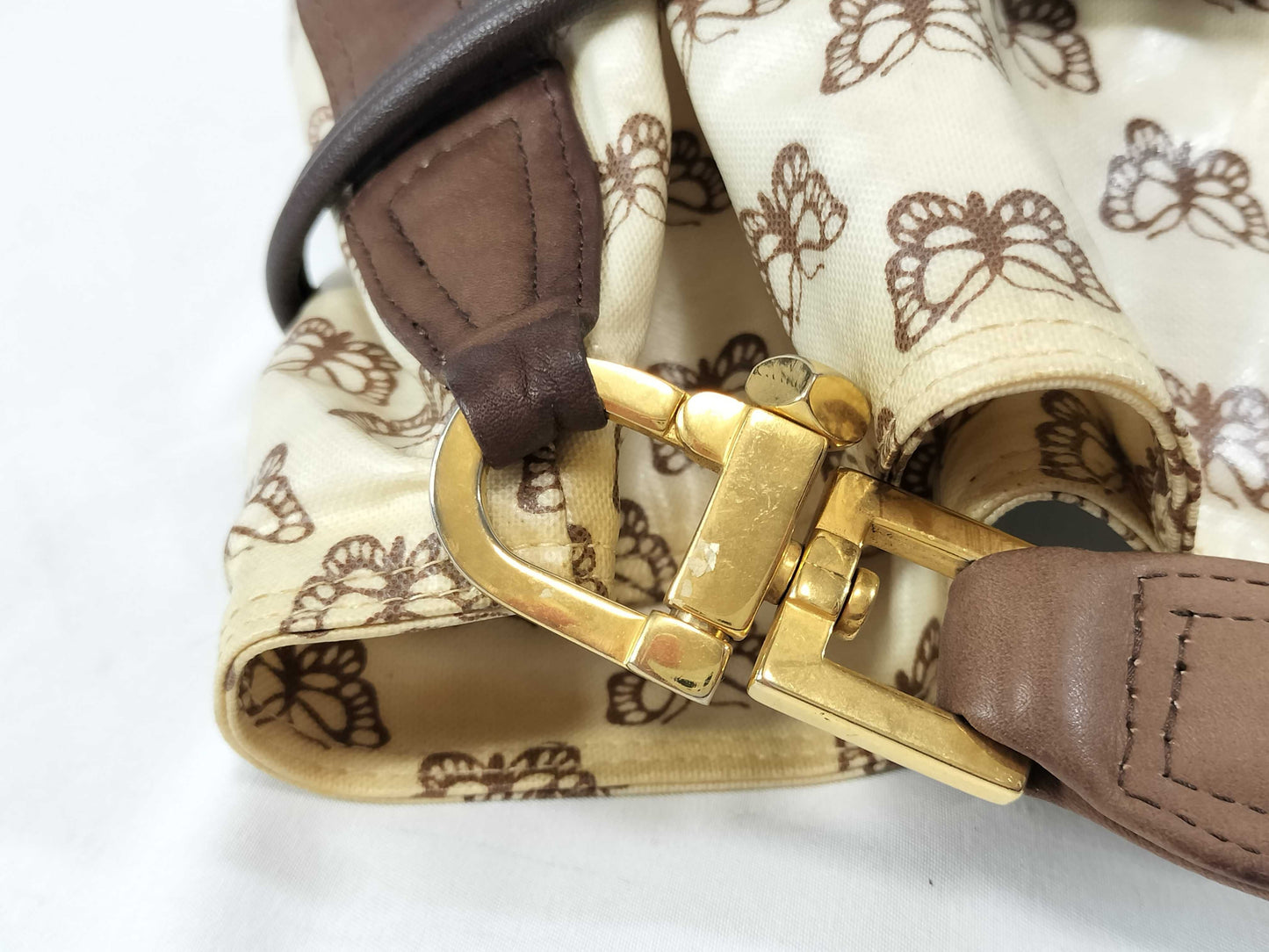 BOTTEGA VENETA Butterfly Print Shoulder Bag