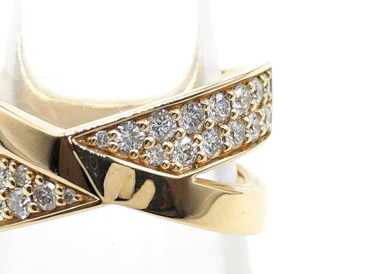 Tiffany & Co. X Wide Ring, D0.51ct, PG, Au750, 9.7g, Ring