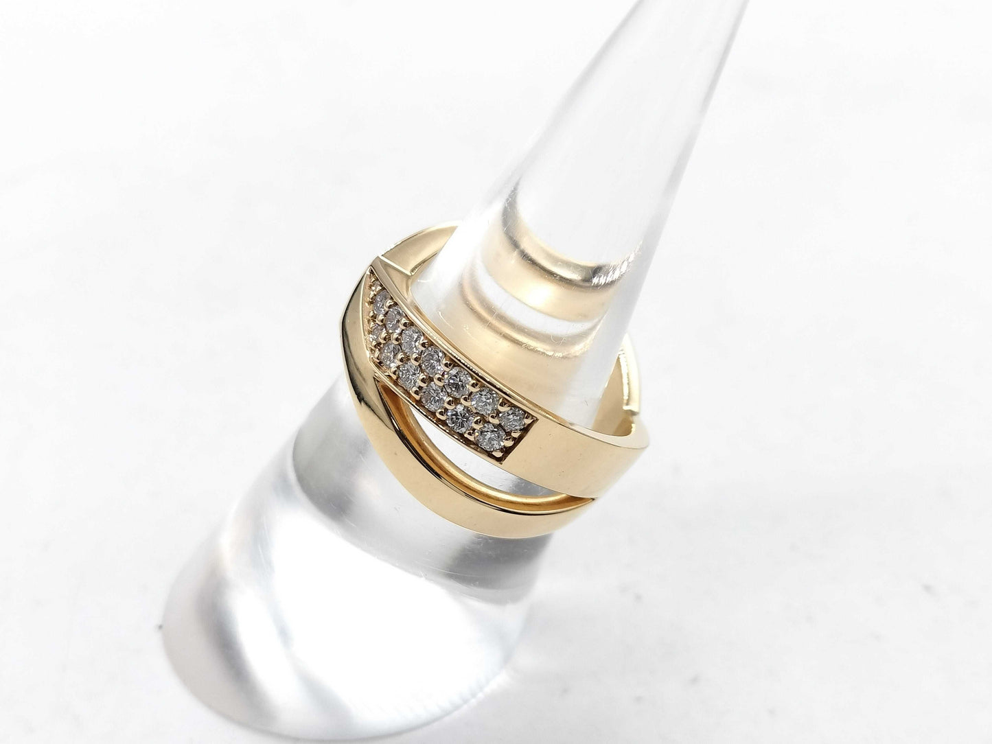 Tiffany & Co. X Wide Ring, D0.51ct, PG, Au750, 9.7g, Ring