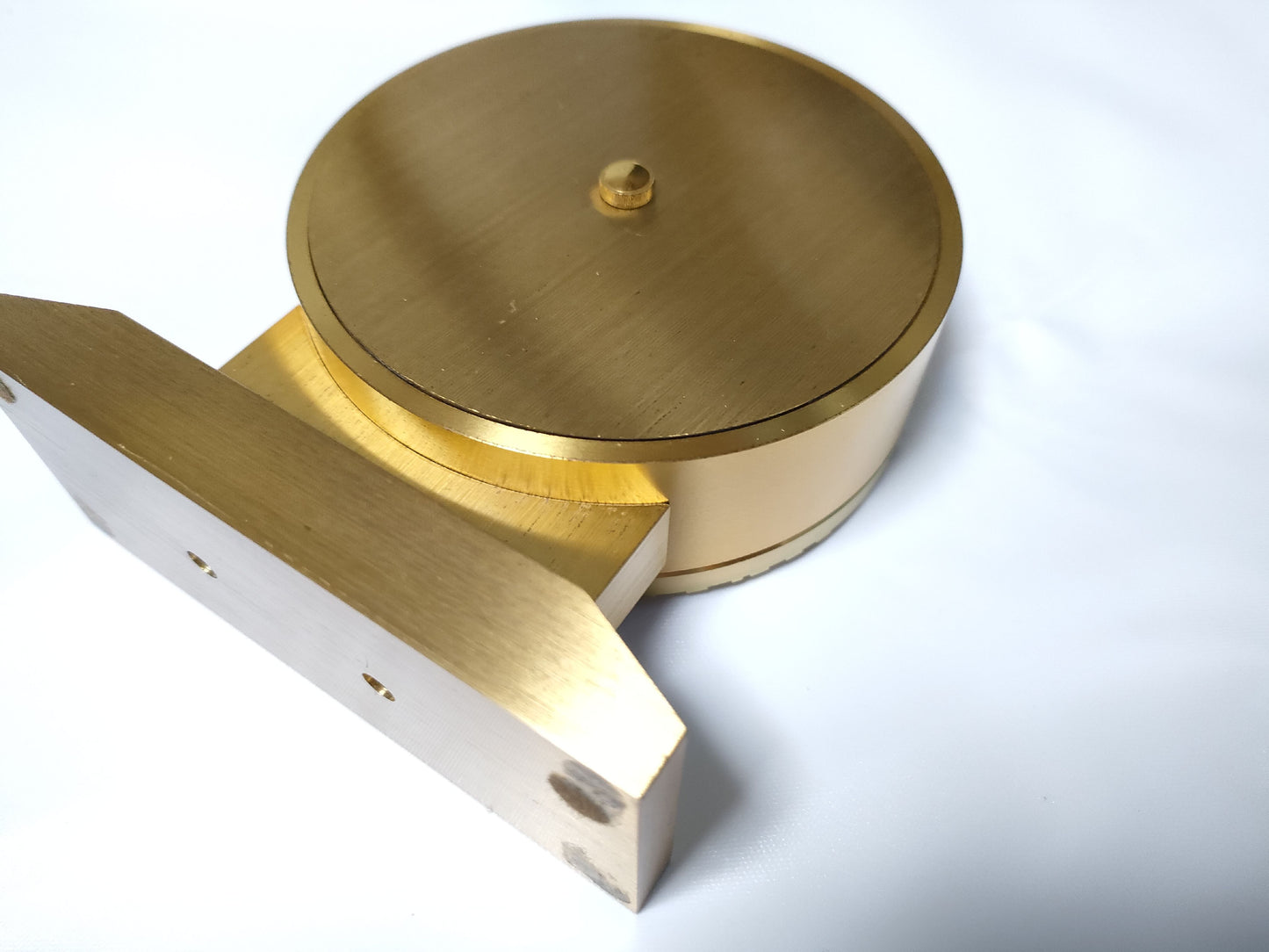 Tiffany & Co. Atlas Table Clock, Gold, Body Only, Non-Working