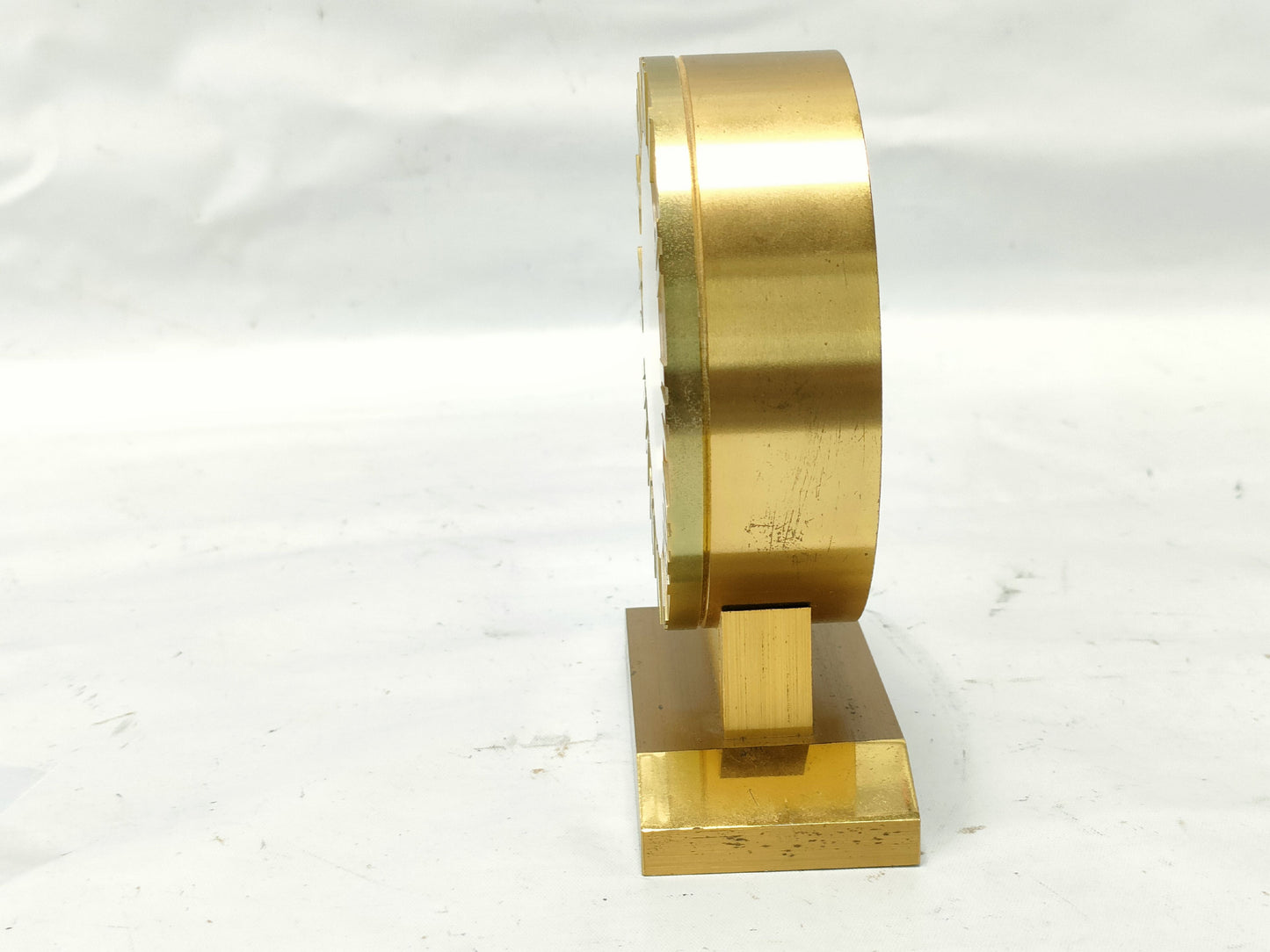 Tiffany & Co. Atlas Table Clock, Gold, Body Only, Non-Working