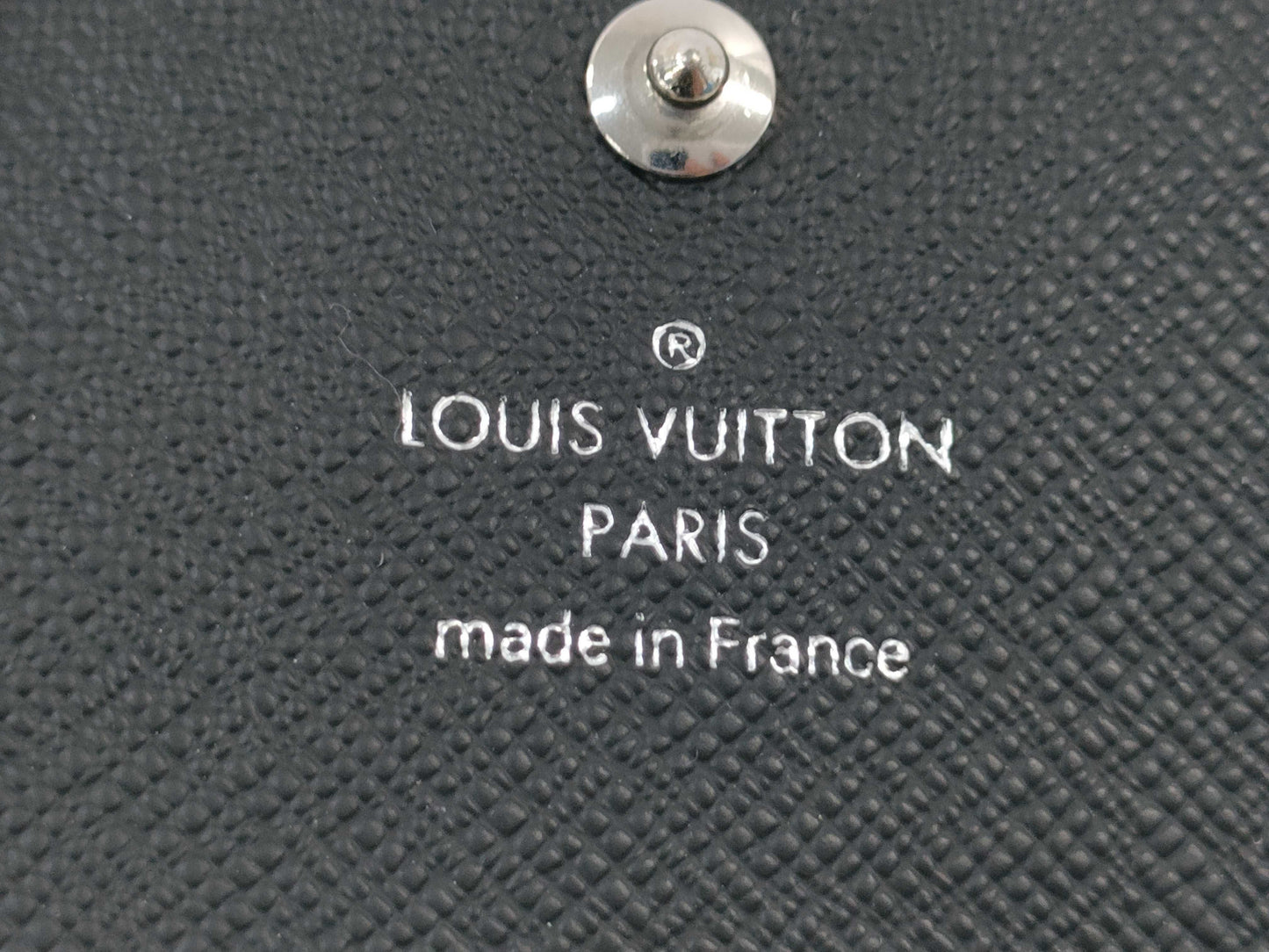 LOUIS VUITTON Taiga M64595 Envelope Carte de Visite NM Coin Case