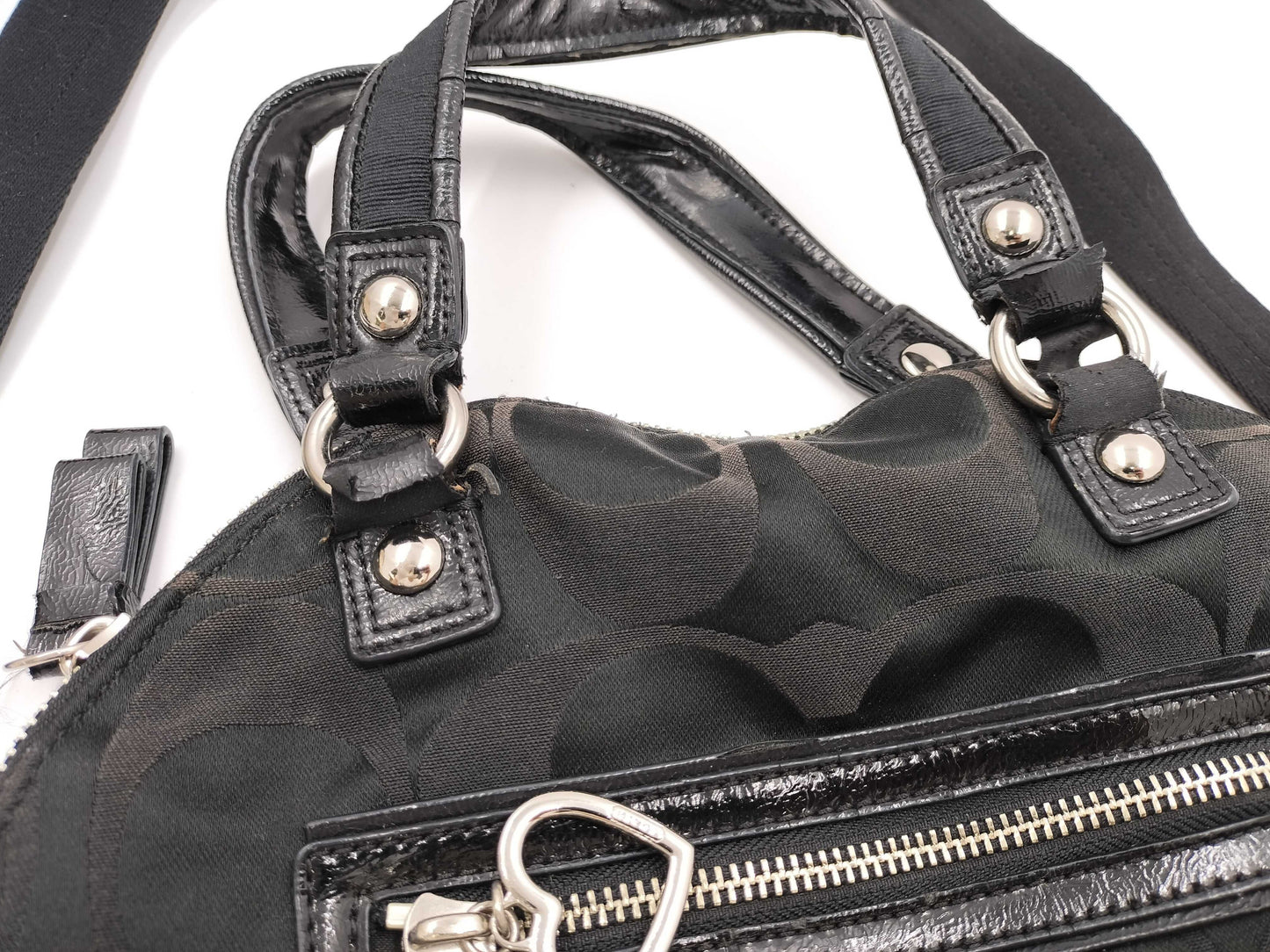 COACH Signature Marc Jacobs Leather Shoulder Bag
