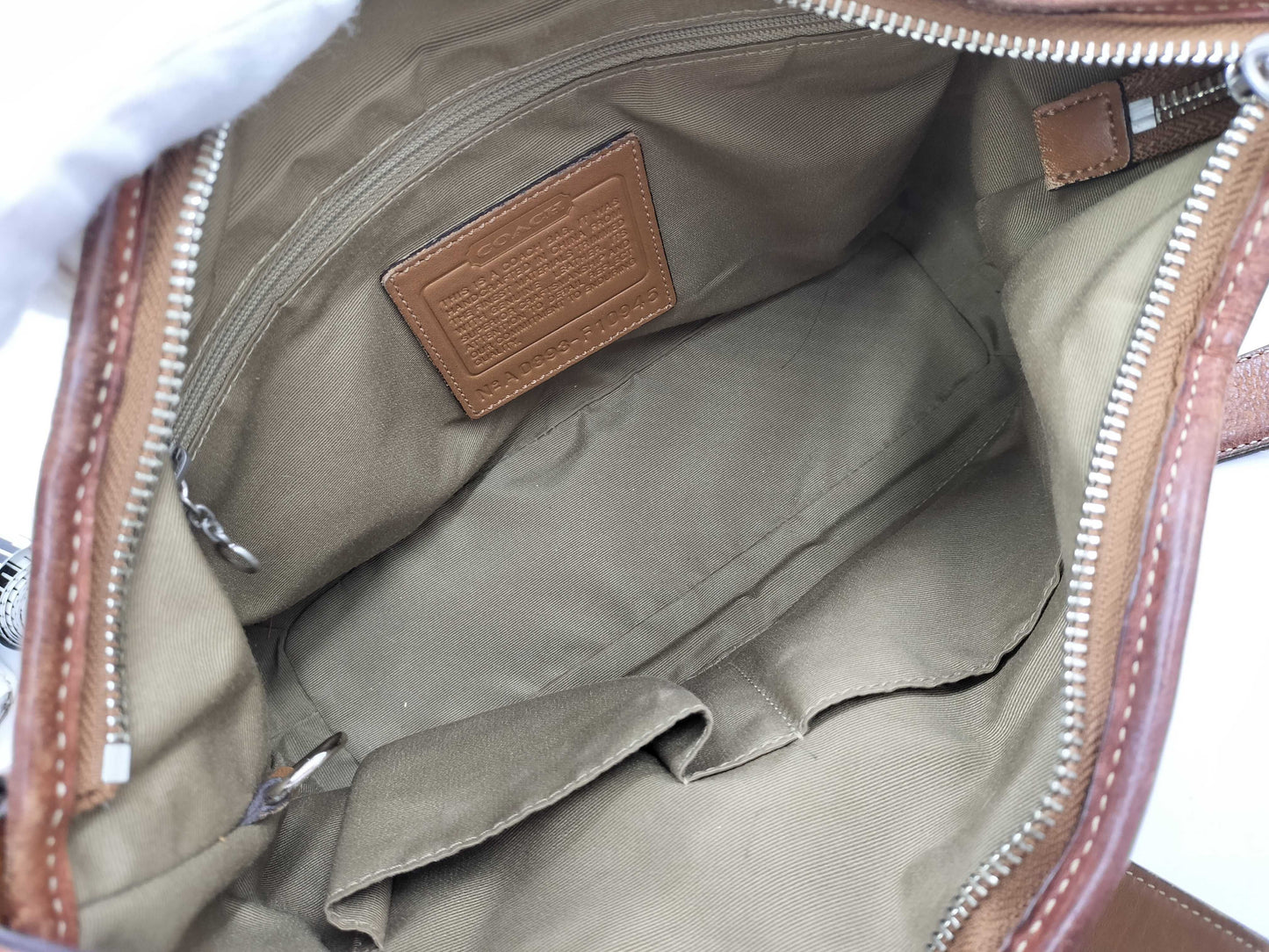 COACH Signature Marc Jacobs Leather Shoulder Bag