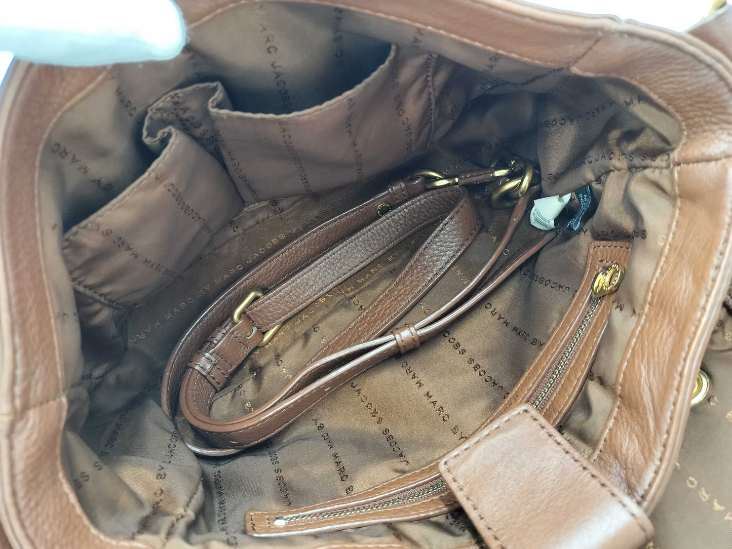 COACH Signature Marc Jacobs Leather Shoulder Bag