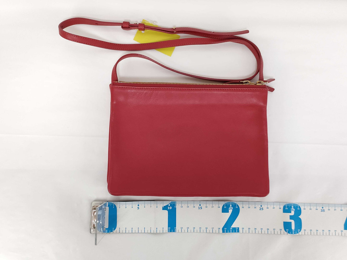 CELINE Trio Large Shoulder Bag Red Shoulder Bag