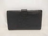CHANEL Caviar Leather Long Wallet with Clasp Closure and Gold Hardware, Black