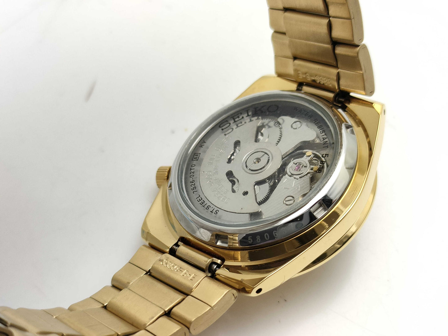 SEIKO 7s26-02t0 Automatic Watch with Champagne Dial, Men's Watch