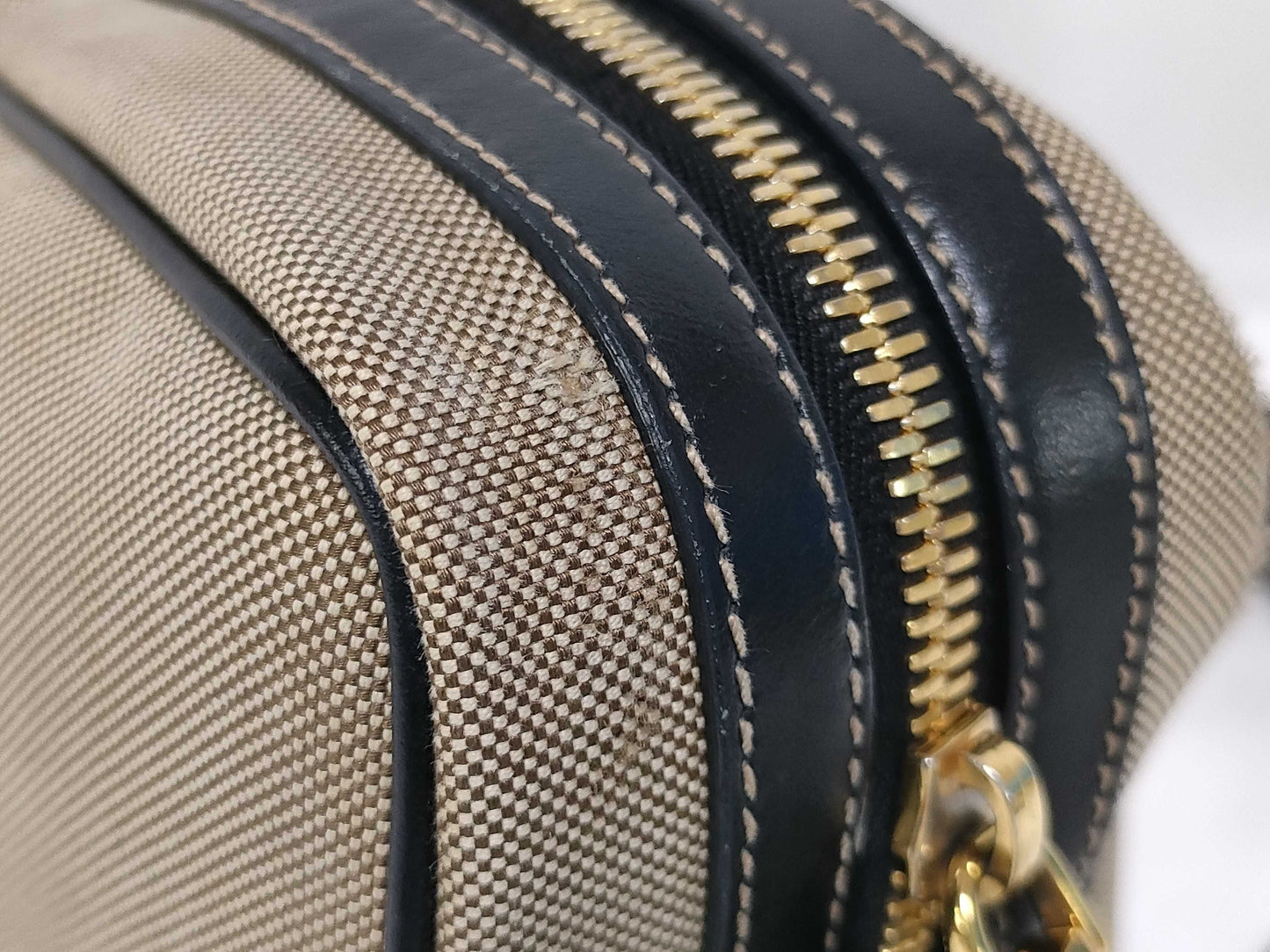 PRADA Jacquard Canvas Shoulder Bag