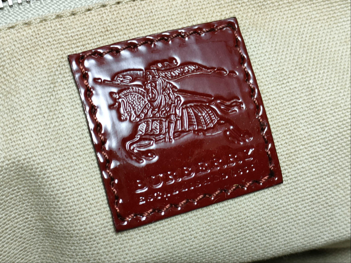 BURBERRY PVC/enamel/tote bag