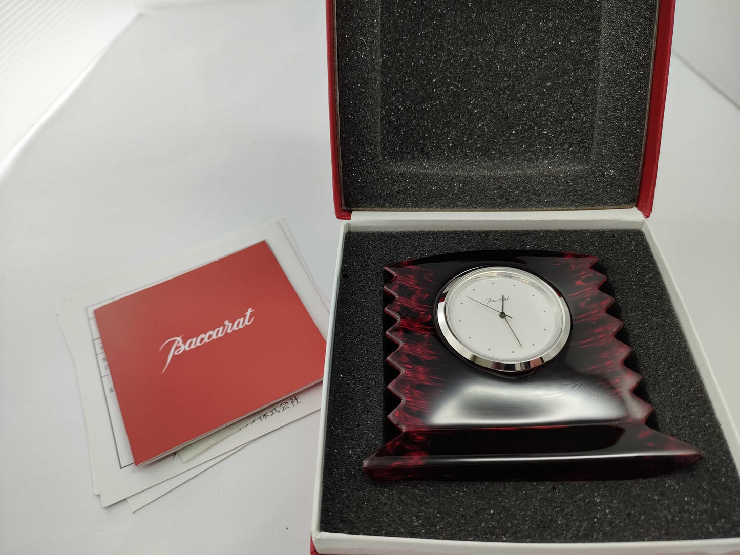 Baccarat Table Clock Table Clock