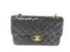 CHANEL Lambskin Double Flap Chain Shoulder Bag