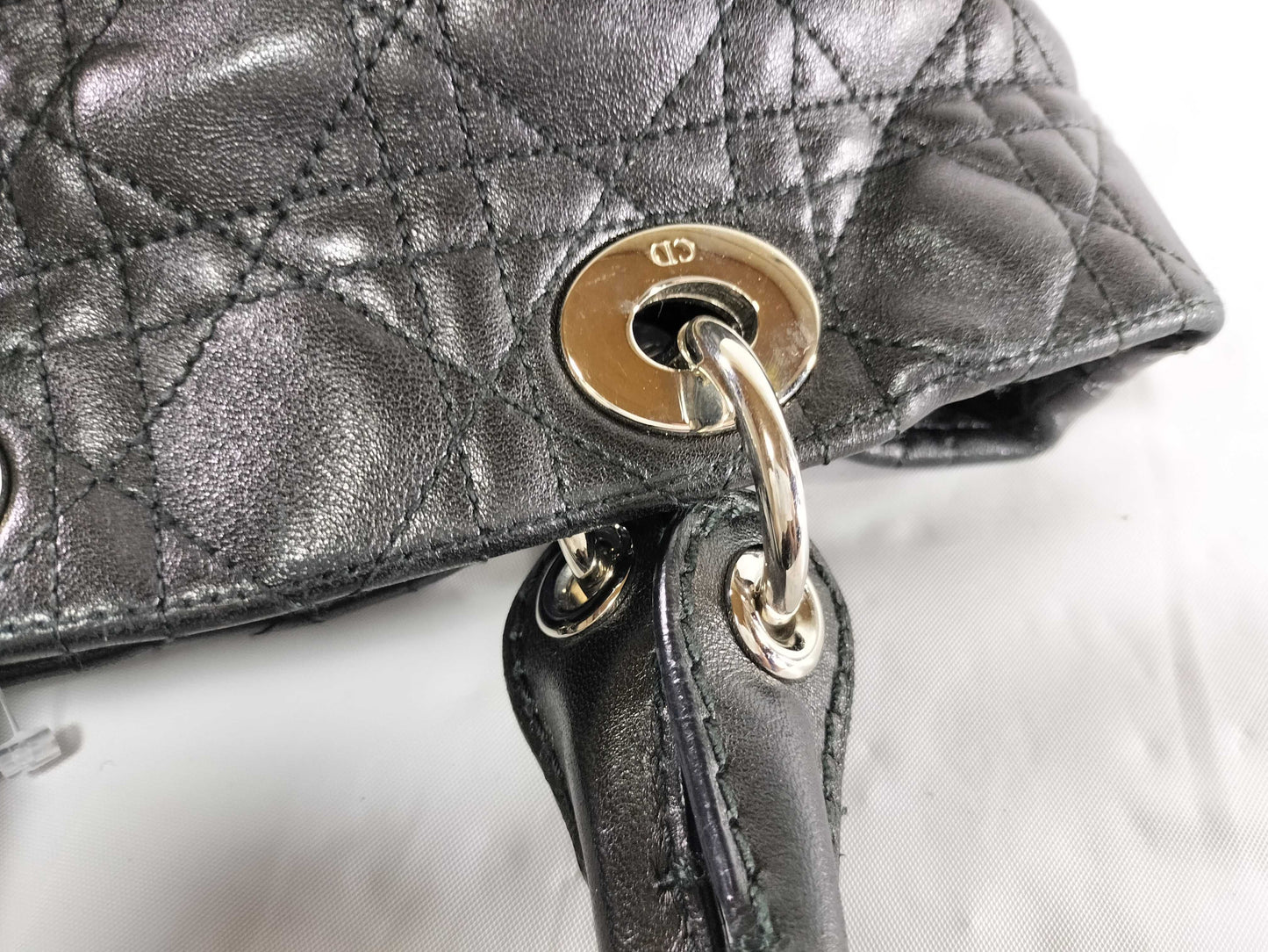 Dior Lady Dior Cannage Hand Tote Bag
