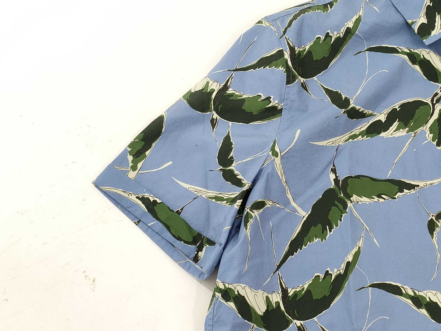 VALENTINO patterned blue shirt