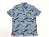 VALENTINO patterned blue shirt
