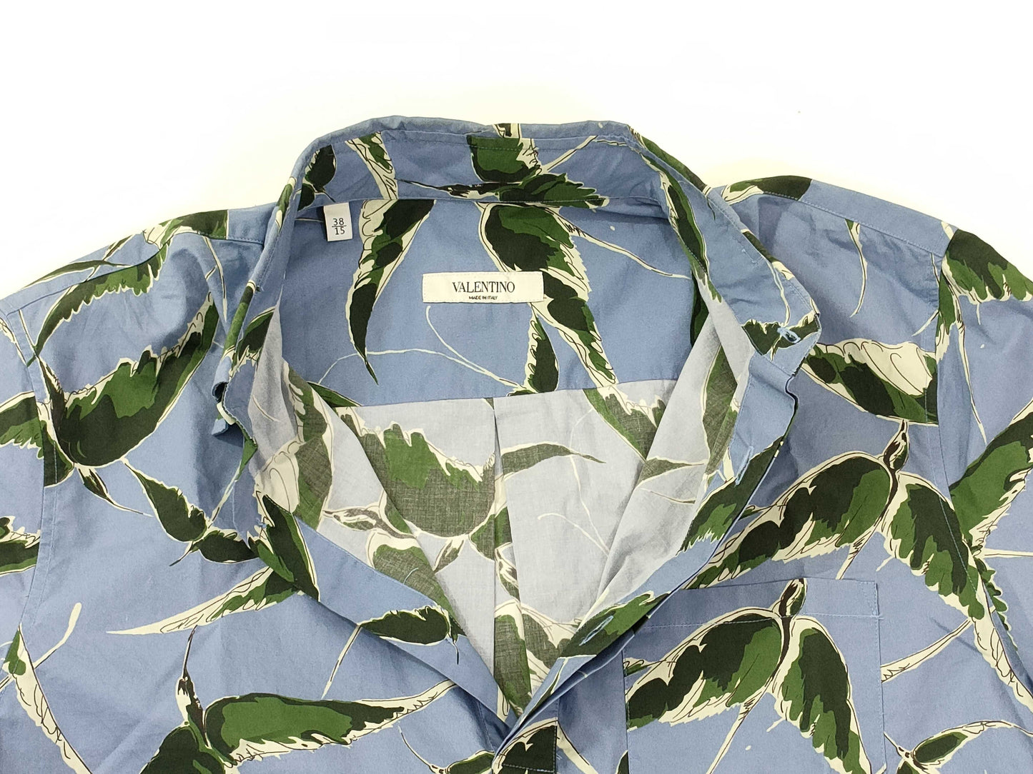 VALENTINO patterned blue shirt