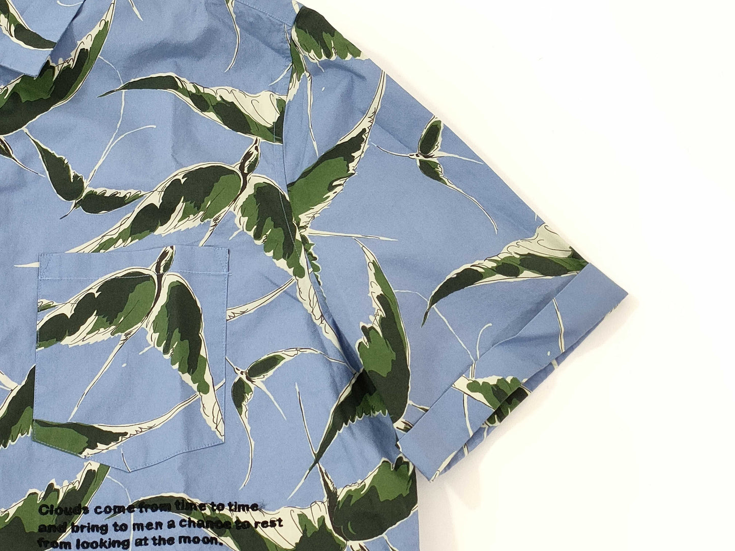 VALENTINO patterned blue shirt