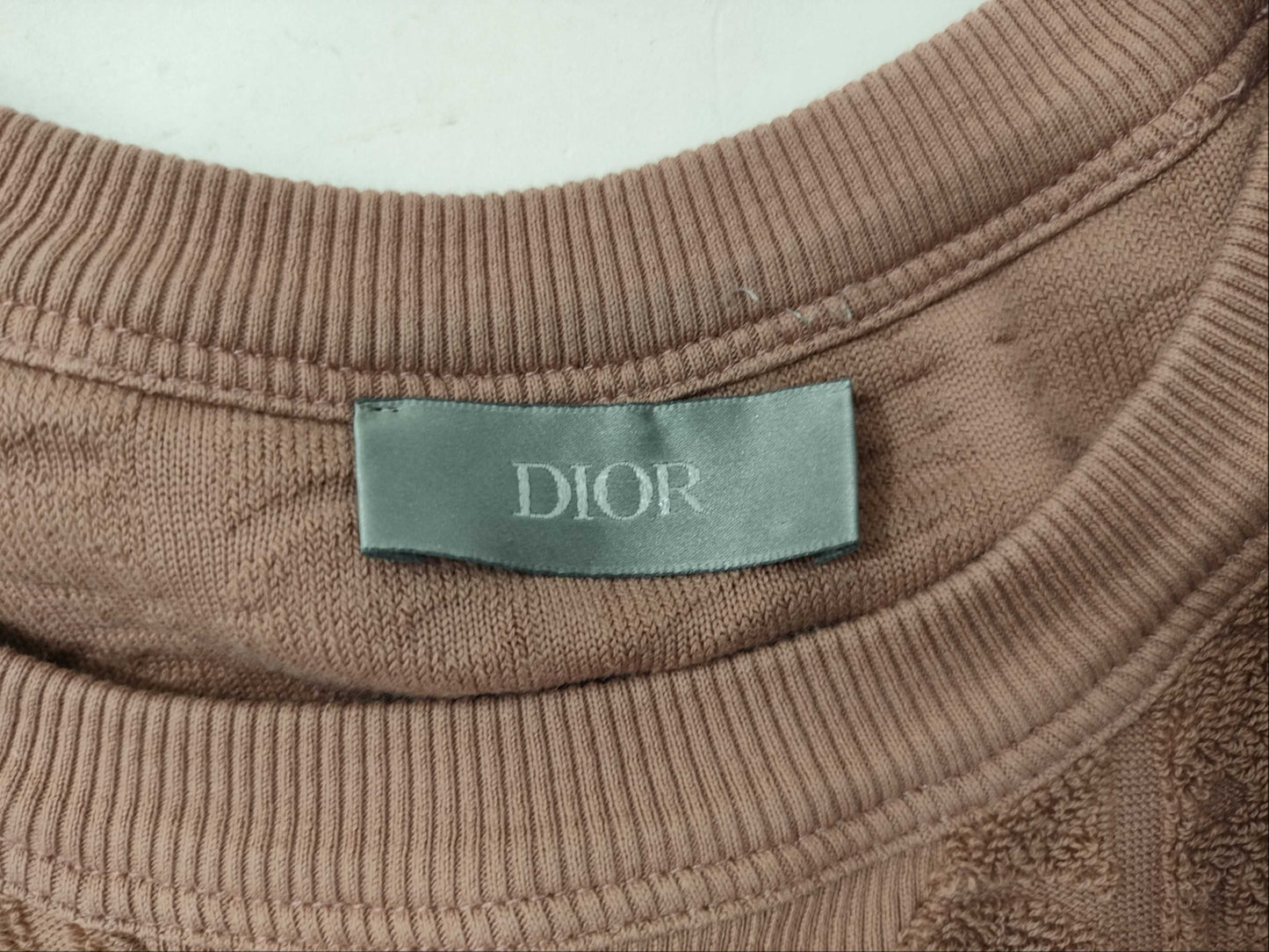 Dior Trotter Jacquard Short Sleeve Top, Size M, Tag Missing