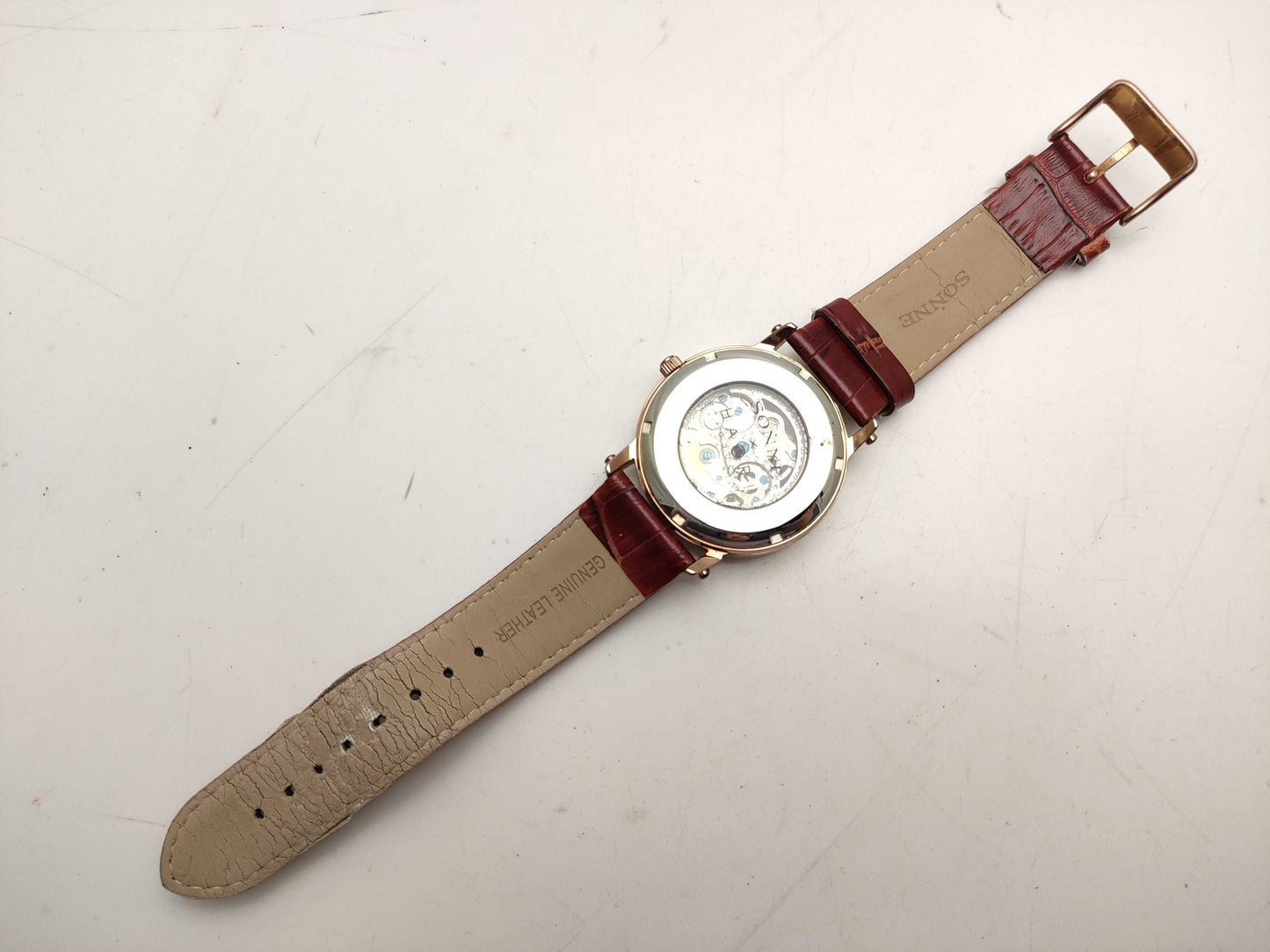 SONNE × HAORI Back Skelton H002 Men's Watch
