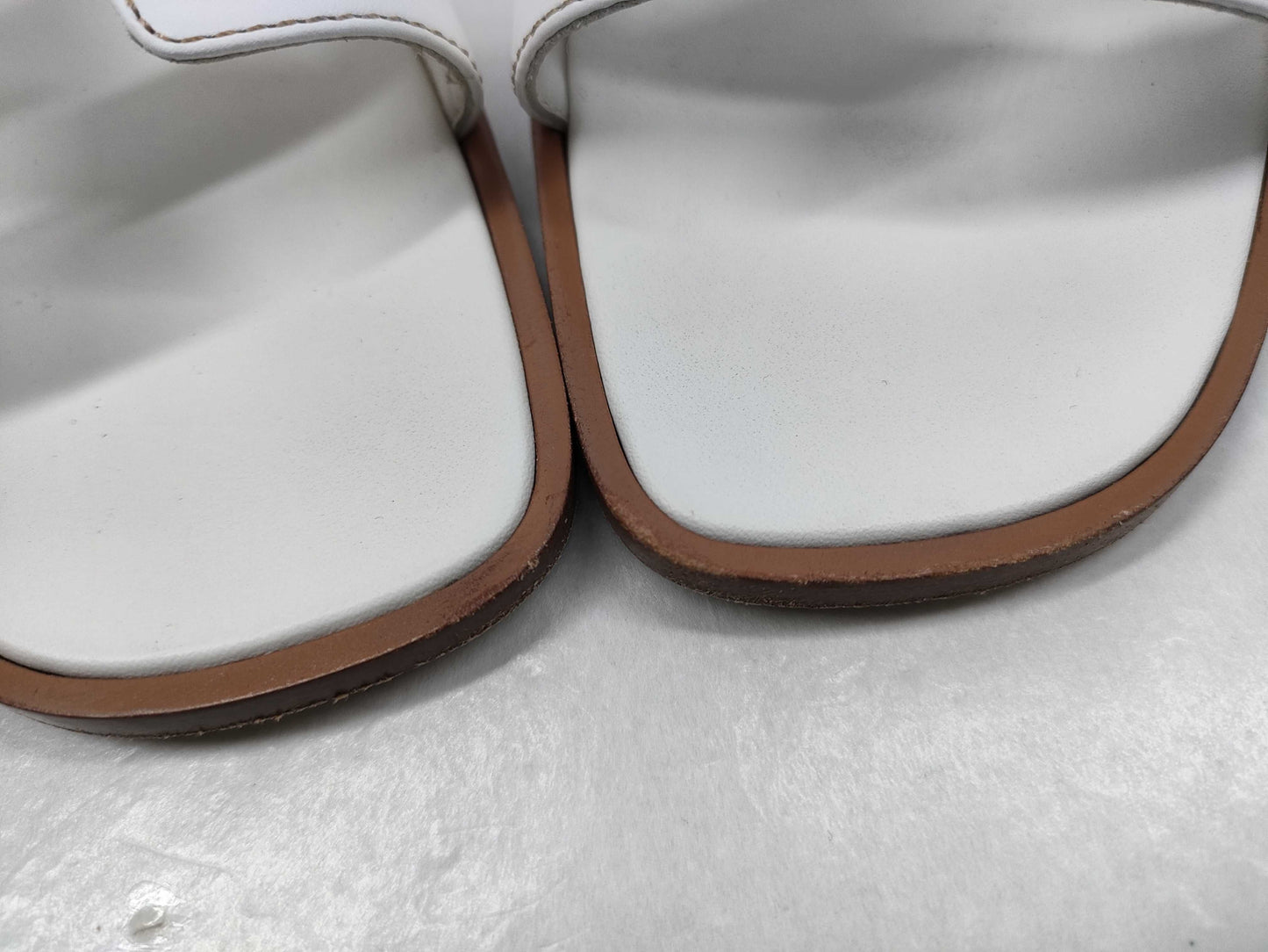 HERMES Chypre White Sandals