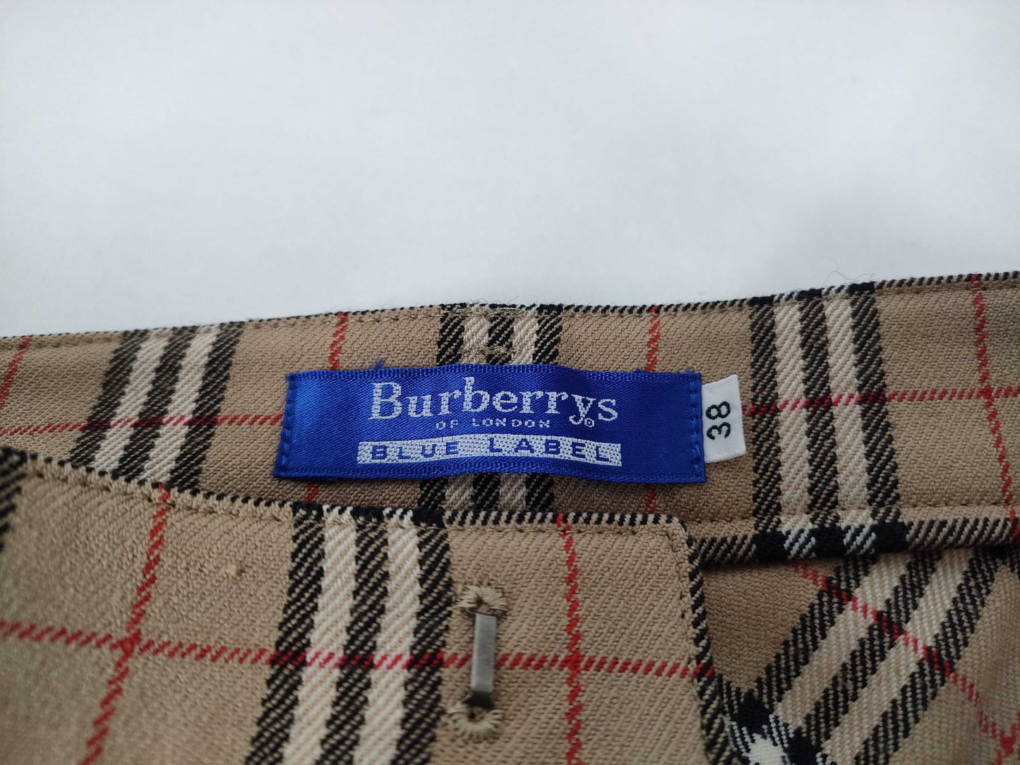 Burberrys Nova Check Straight Pants, Size 38