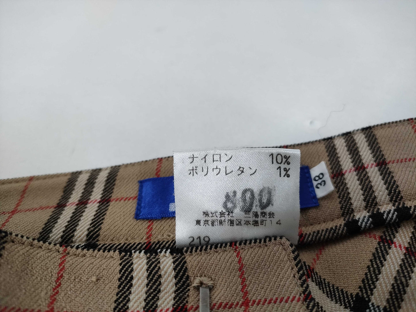 Burberrys Nova Check Straight Pants, Size 38