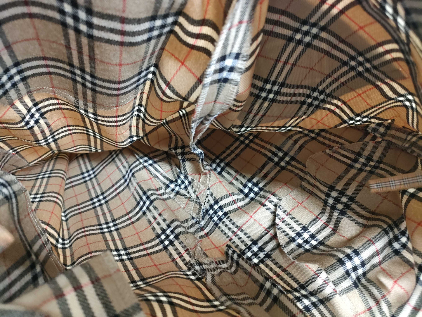Burberrys Nova Check Straight Pants, Size 38
