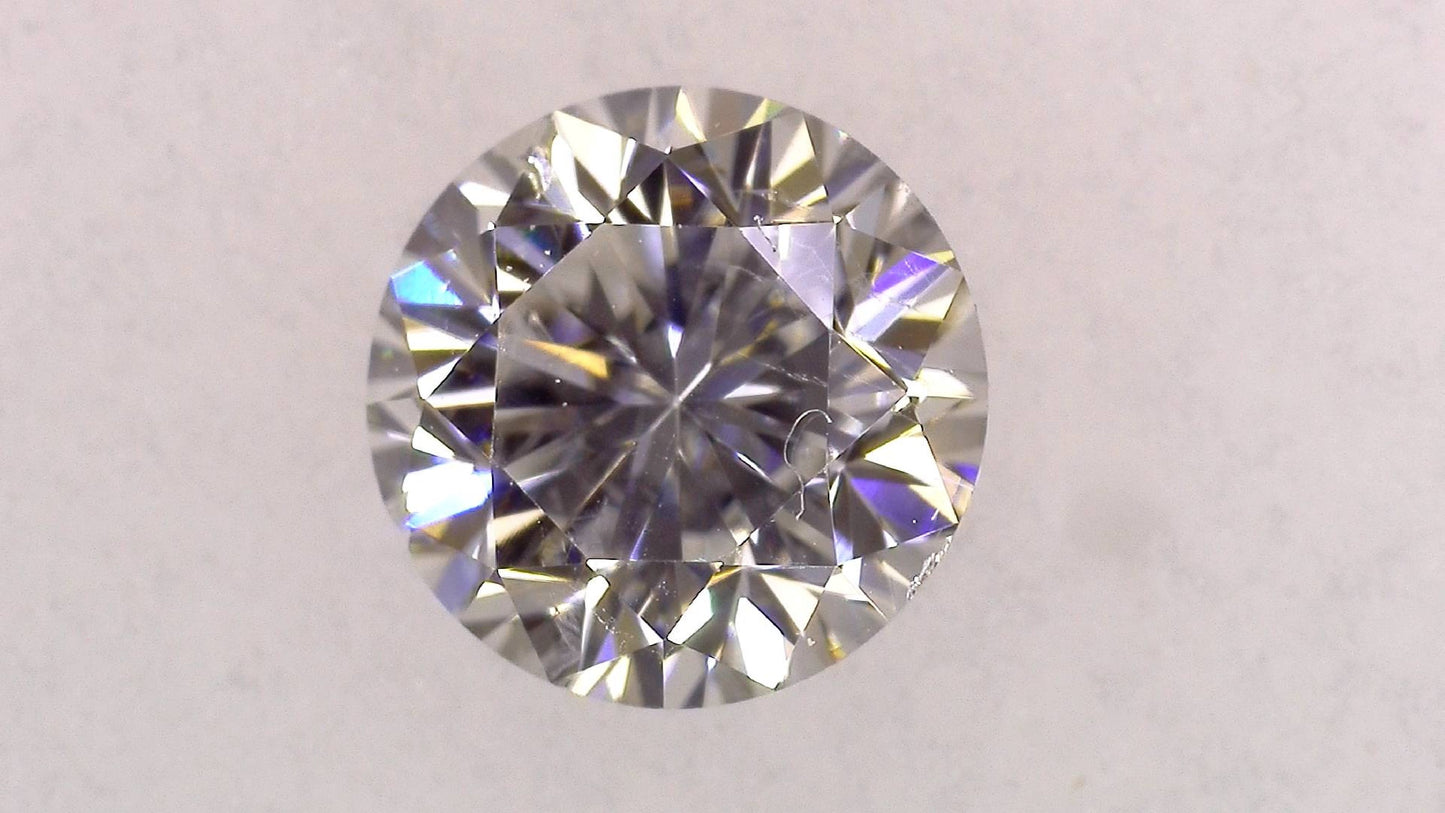 0.452ct F SI-2 FAIR/GD/FR NONE NATURAL 4.71-4.73X3.17mm Diamond Loose
