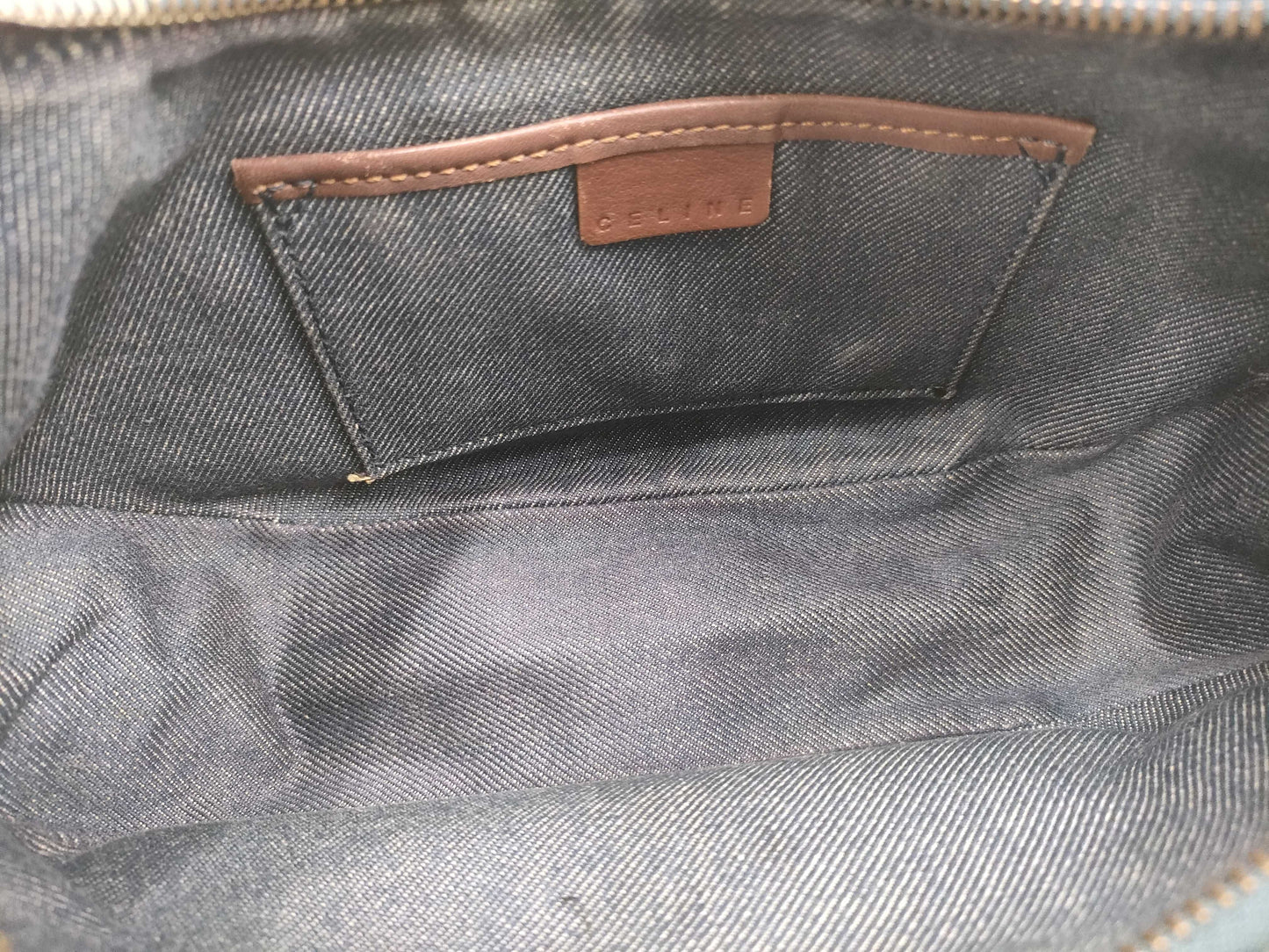 CELINE denim one-shoulder bag handbag