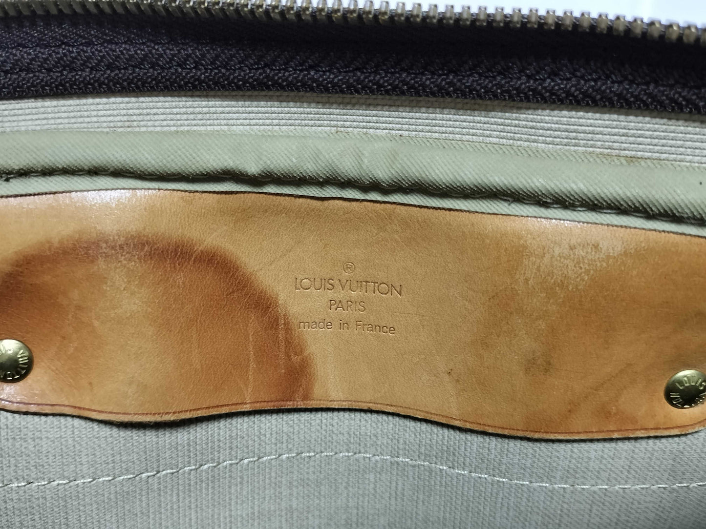 LOUIS VUITTON VI0918 Monogram M41392 Alize de Poche Boston Bag with Strap