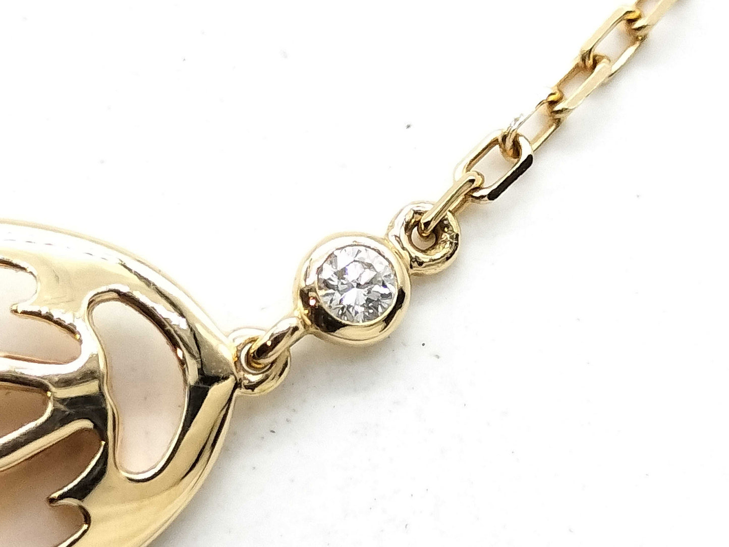 Cartier Logo Double C Diamond PG Au750 2.8g Bracelet/Bangle