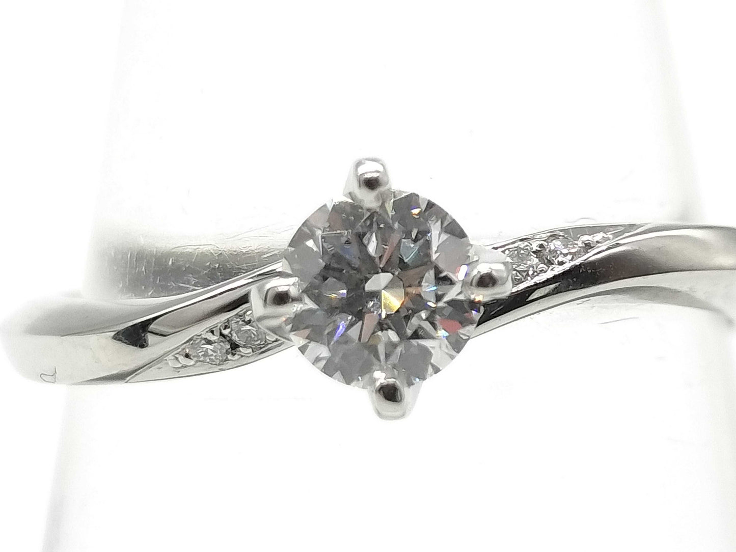 NIWAKA D0.32ct Diamond PT950 3.4g Ring