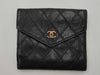 CHANEL Caviar Skin Coco Hardware Compact Wallet
