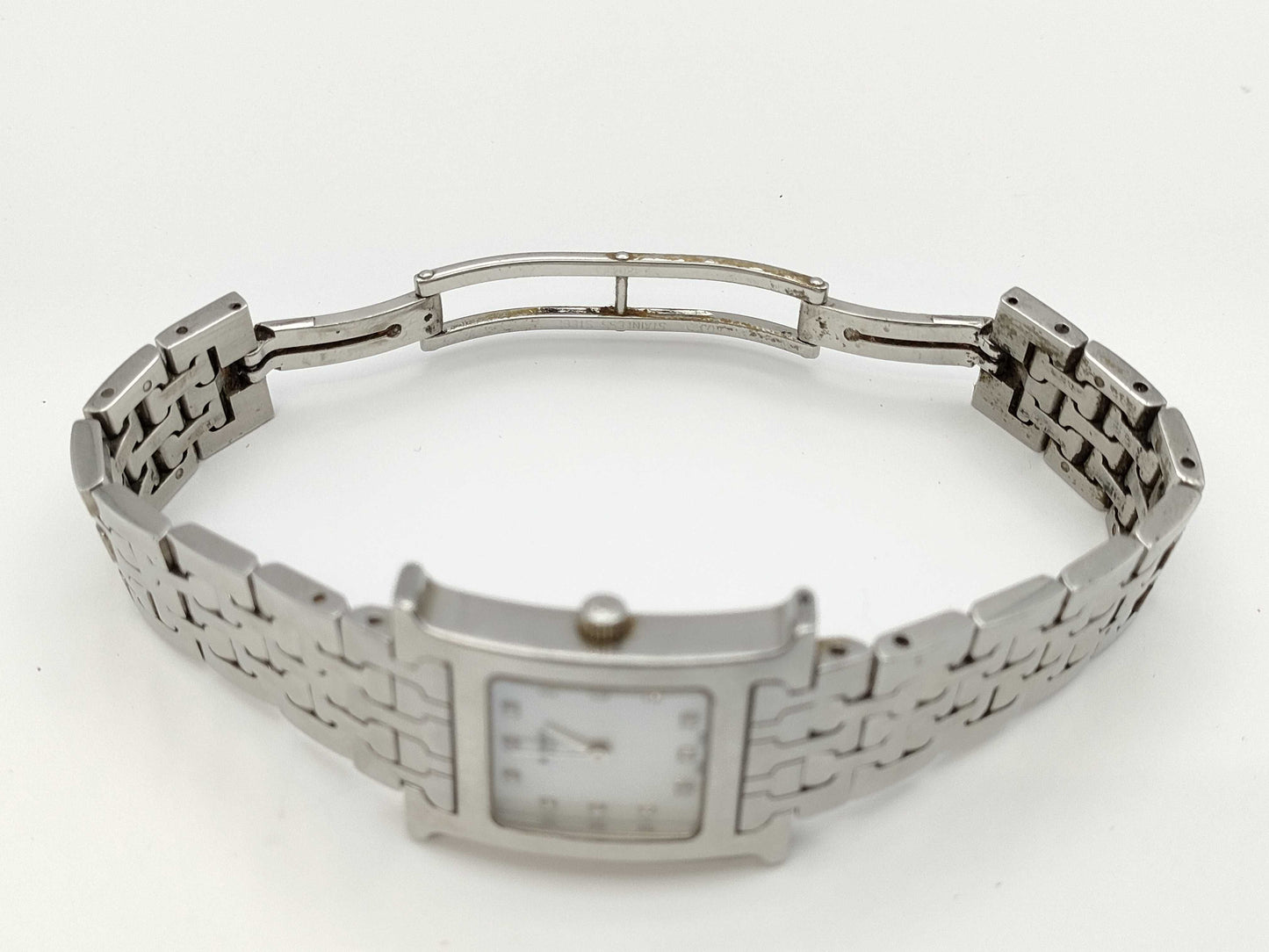 HERMES H Watch HH1.210 2328466 Shell Dial Quartz Women's Watch
