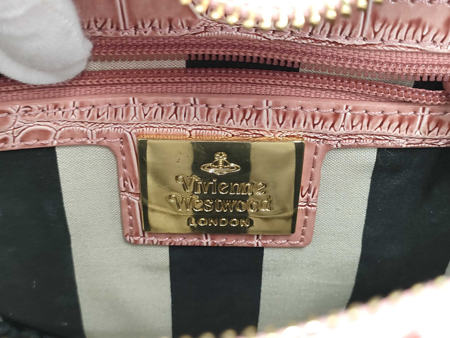 Vivienne Westwood Vivienne Croco Embossed Heart Bag Bag