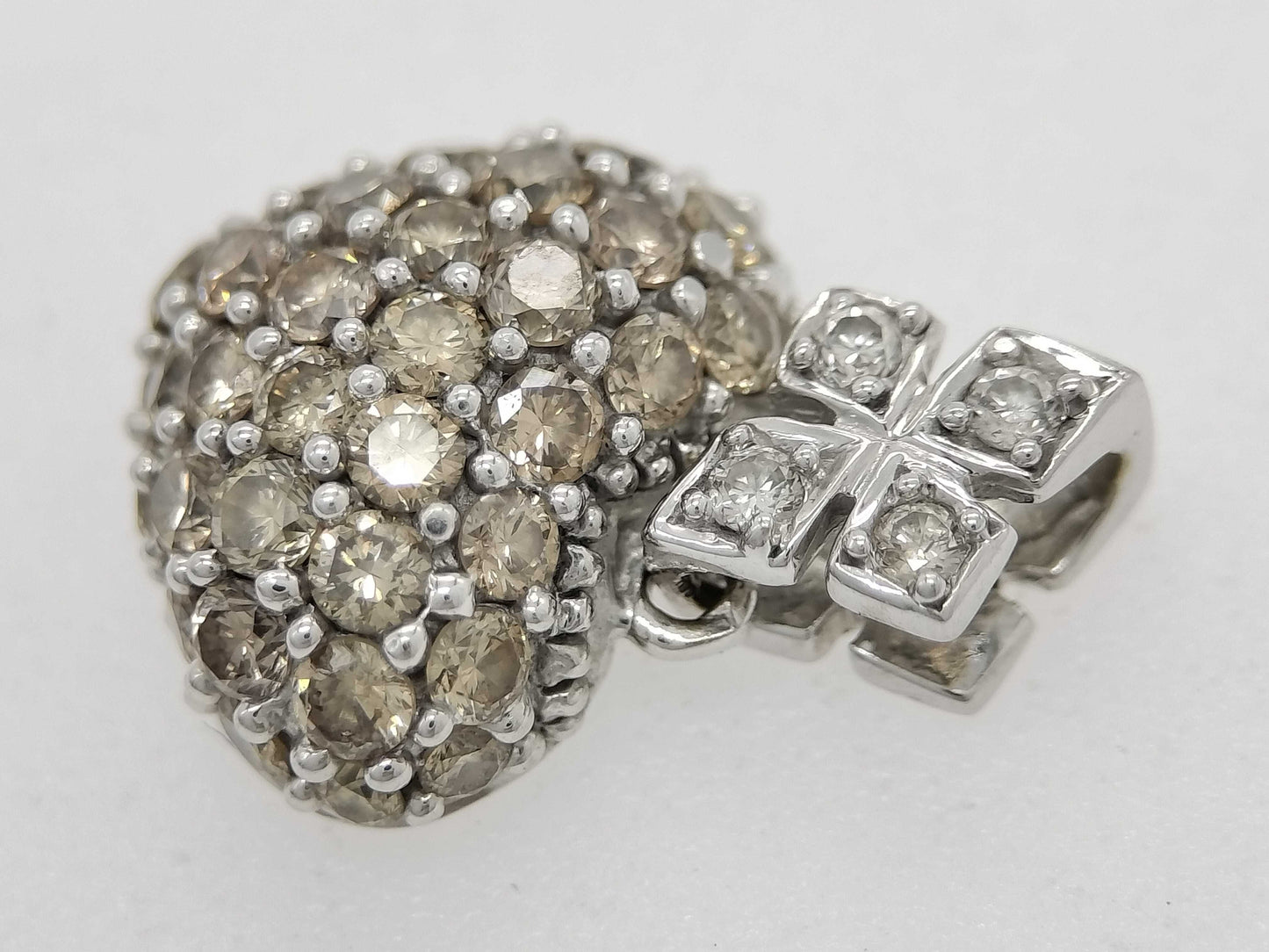 D 0.50ct/0.03ct K18WG 1.4g Pendant Top