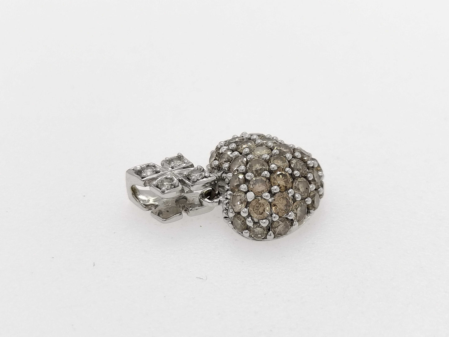 D 0.50ct/0.03ct K18WG 1.4g Pendant Top