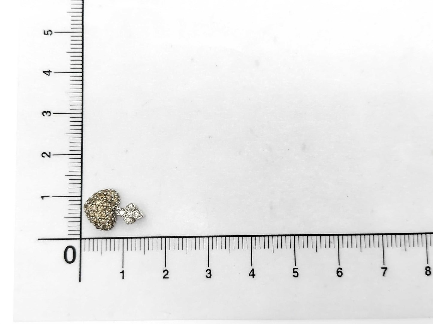 D 0.50ct/0.03ct K18WG 1.4g Pendant Top