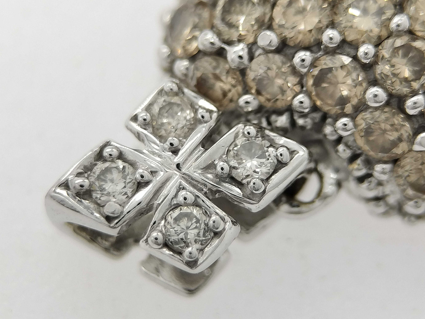 D 0.50ct/0.03ct K18WG 1.4g Pendant Top