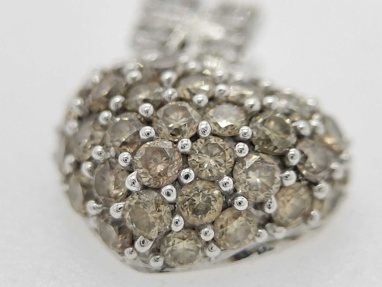 D 0.50ct/0.03ct K18WG 1.4g Pendant Top