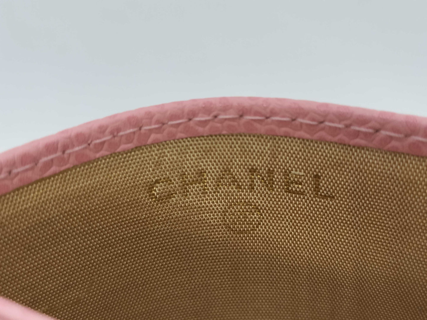 CHANEL Caviar Skin Coco Mark Card Case, Card Case, Pass Case, Business Card Case