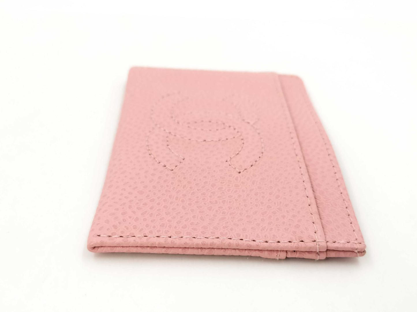CHANEL Caviar Skin Coco Mark Card Case, Card Case, Pass Case, Business Card Case