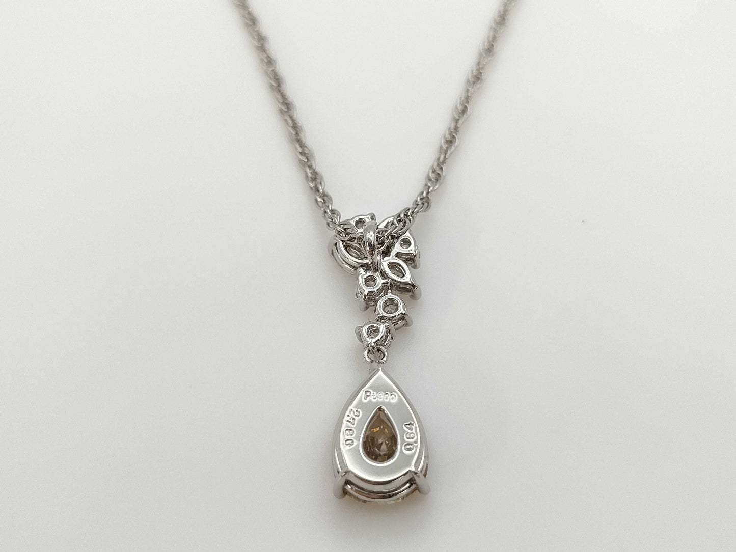 D2.780ct FD0.64ct PT900/PT850 8.0g Necklace