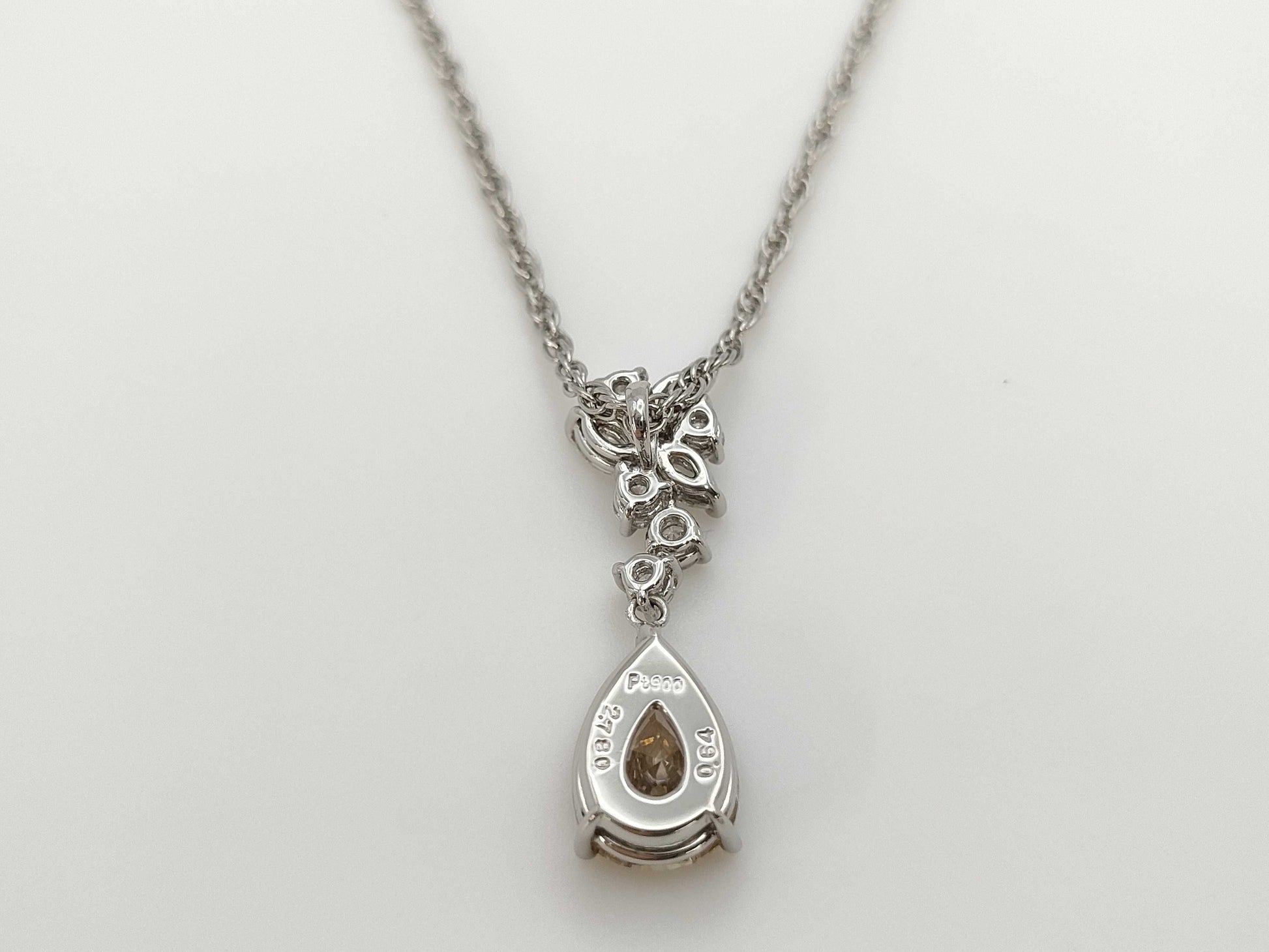 D2.780ct FD0.64ct PT900/PT850 8.0g Necklace
