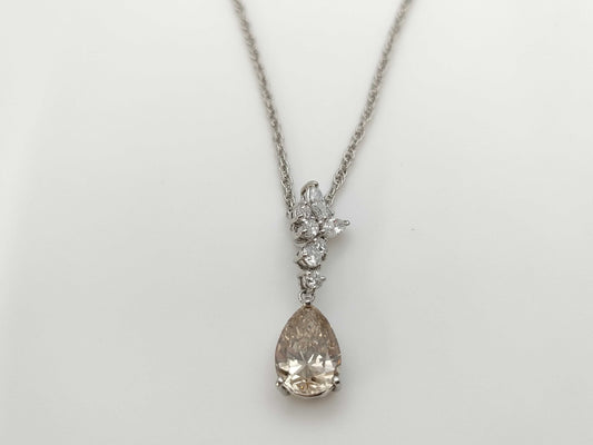 D2.780ct FD0.64ct PT900/PT850 8.0g Necklace