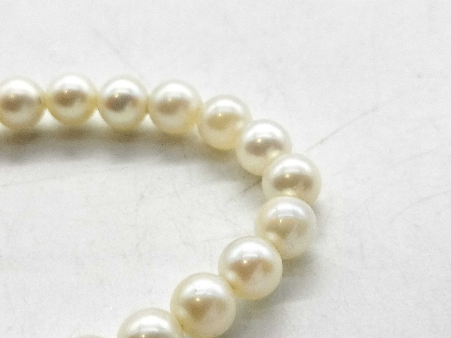 Akoya pearl necklace, diameter approximately 5.3mm-5.9mm, 18K gold, 21.4g